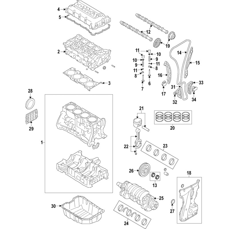 Hyundai, Kia GENUINE Oil Pump Chain Guide for 2011-2018 Hyundai