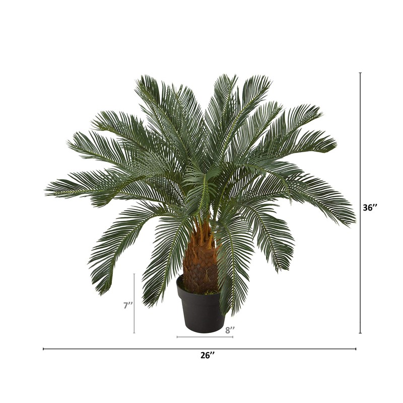 Nearly Natural 3ft. Cycas Artificial Tree