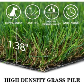 Thick Artificial Grass Squares Mat, 12" x 12" Green Easter Table Centerpiece Placemats,  Turf Pads for Dogs, Patio, Indoor Outdoor Decor, 4 Packs - Color: 12IN X 12IN