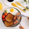 JINGIHE 8 Pieces Plastic Cutlery Set, Travel Cutlery Set