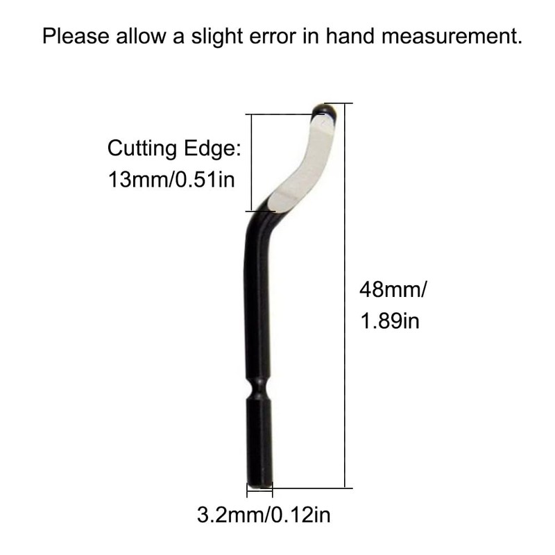1Pcs Metal Deburring Tool, Hand Deburring Tool Set with 10