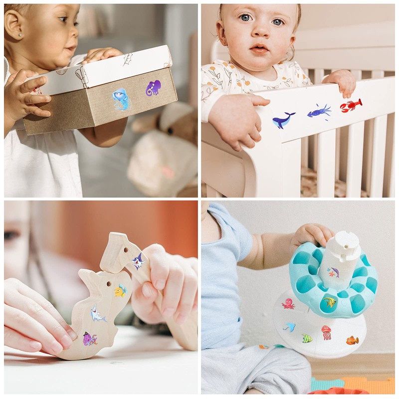 Metker Animals, Insects, Sea Animals (350 PCS) Kids Waterproof Temporary