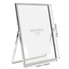 MIMOSA MOMENTS Silver Metal Floating Picture Frame (Silver, 4x6)