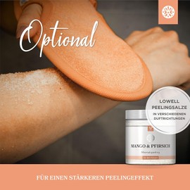 Exfoliating Glove incl. Exfoliating Guide (May not be in English language) + 2 x Bonus Suction Cups - Luxury for Your Body - Wellness Glove - Body & Face Shower Sponge - Hamam Gloves Orange/Orange