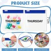 XFJSAK 29-Piece Zipper Pill Pouch Set - Reusable Clear Plastic