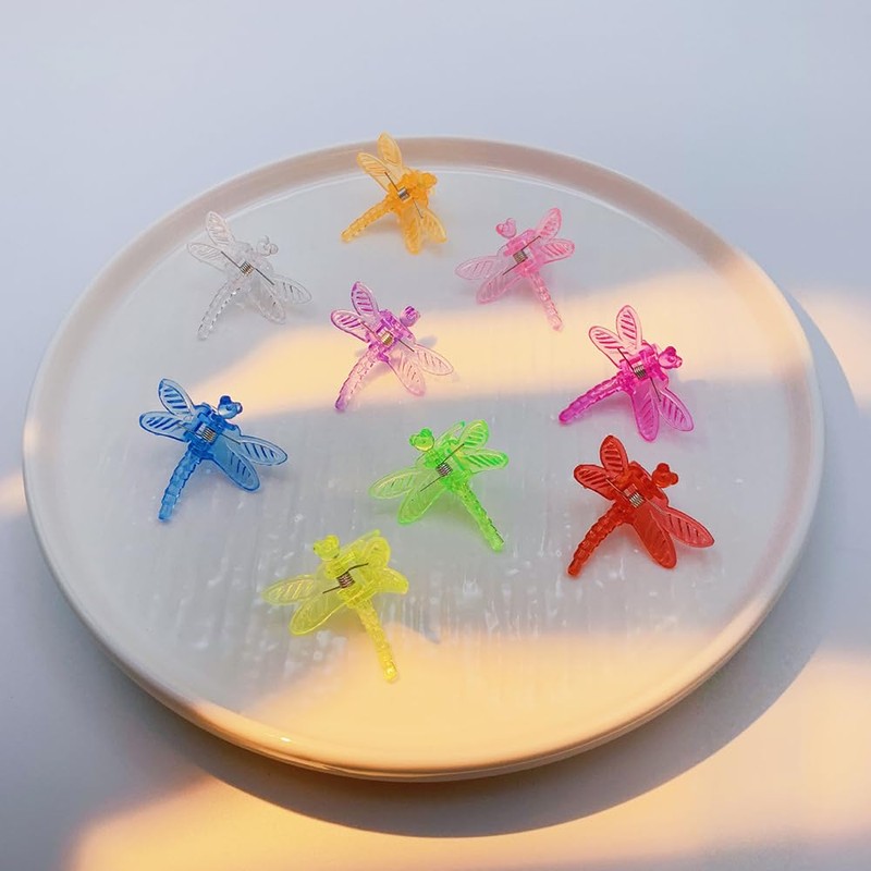 XVYLFZNP 62pcs Orchid Clips Colorful Butterfly Plant Clips Ladybug Orchid