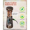 Electric Salt and Pepper Grinder Set with Storage Base, Stainless