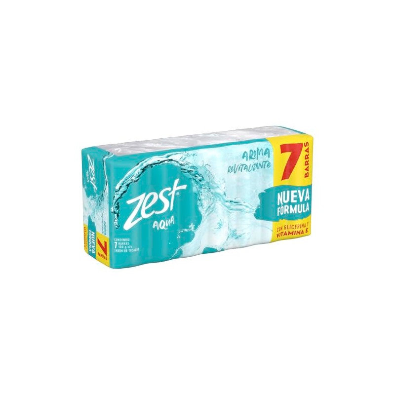 Zest Jabón en Barra Aqua 100 g x 7