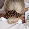 Nzexlyva 2 PCS Leopard Print Scrunchie Set, Oversized Print Hair