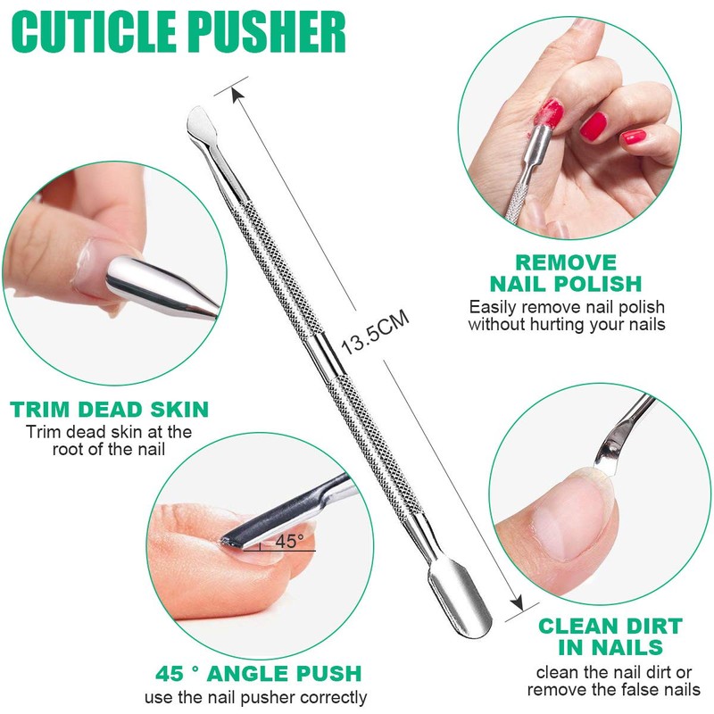 Ingrown Nails, MEOWMEE Cuticle Clippers 7 Pieces Cuticle Remover Kit