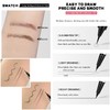 Waterproof Eyebrow Tint Pen with Razor & Scissors – Smudge-Proof,