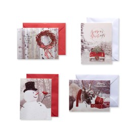 American Greetings Christmas and Holiday Cards Boxed with Envelopes, Photo Pinwheel (20-Count)