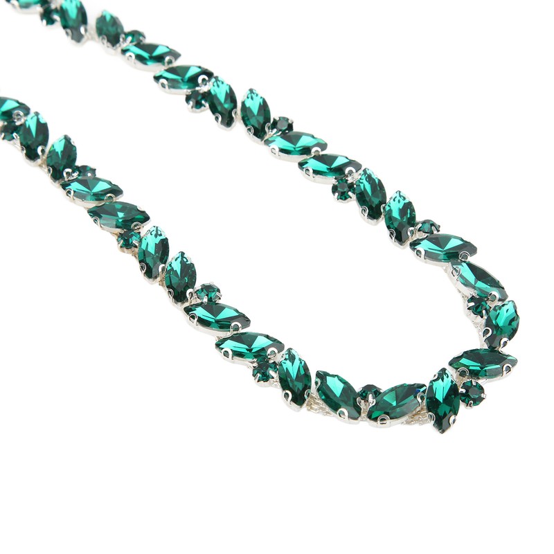 Glass Claw Chain High Hardness Color Single Row Rhinestone Strips