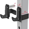 SELEWARE Steel J Hooks for Power Cage Squat Rack Attachment