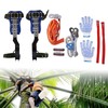Adjustable Tree Climbing Tool - Complete Set with Iron Spikes