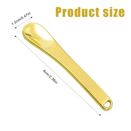 Zcbzbn Pack of 6 Cosmetic Spatulas, Multicolour Spatula, Metal Make-Up Spatula, Mini Makeup Spatula, Reusable Makeup Spatula for Creams, Masks, Moisturisers