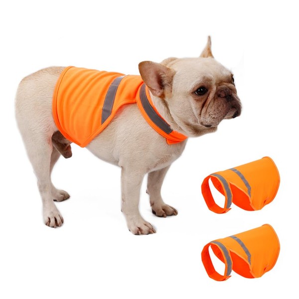 High Visibility Vest for Dogs, 2 Pieces Reflective Dog Safety