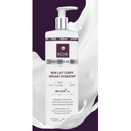 Mon Lait Body Unifiant Moisturising - IN'OYA - Dry Skin - Moisturising and Nourishing Body Cream - Gives the Complexion Shine, Luminosity - 400ml + 100ml Free