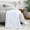 Bare Home Textured Fleece Microplush Blanket - Throw Travel Blanket