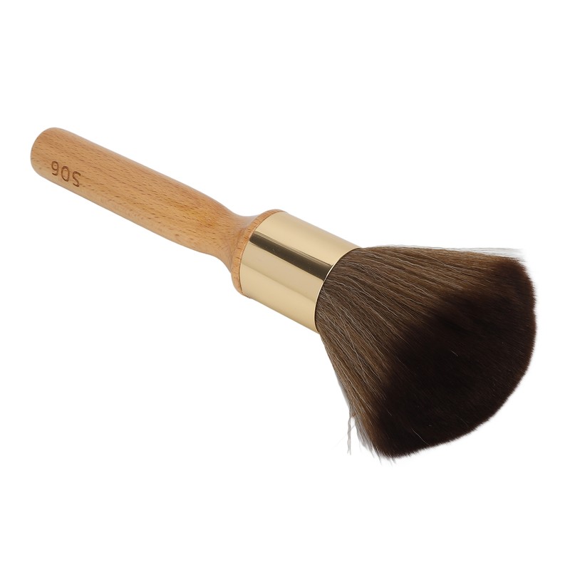 Neck Duster Brush Beech Wood Ergonomic Handle Portable Broken Hair