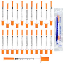 30 Pack 0.5ml Plastic Dispensing Measuring Tool, 31G 8mm 5/16'' Ultra Fine Lab Dispensers, Individually Wrapped, Multiple Uses Laboratory Accessories for PET Feeding Liquid Separation Lab Measuring