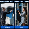 SMINDER 2-Pack 1200 GSM Car Drying Towels – Microfiber Towels