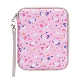Jeachan Card Case for Yoto Cards, Soft Portable Folder with Zipper & 80 Pockets, Unicorn