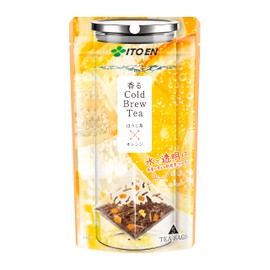 Itoen Scented Cold Brew Tea Roasted Green Tea x Orange, 0.08 oz (2 g) x 5 Tea Bags