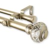 Rod Desyne 1" Maple Double Curtain Rod, 48-84", Gold