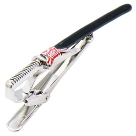 SWANK T0098 Japanese Sword Black Tie Clip, Tie Bar, Brass