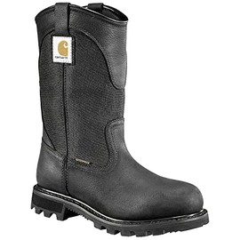 Carhartt womens Wellington Western Boot, Black Oil Tanned, 10 US