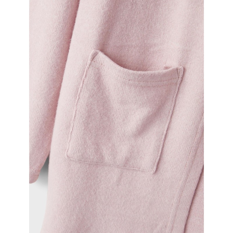 NAME IT Girl's Long Fit Cardigan, Burnished Lilac