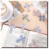 Outus 48 Pieces Magnetic Christian Religious Cross Bookmark Religious Bible