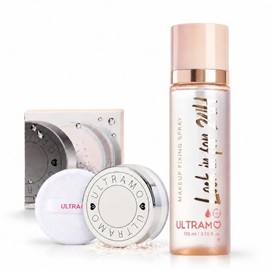 ULTRAMO Kit Fijador De Maquillaje y Polvo Traslúcido Acabado Mate por 24H