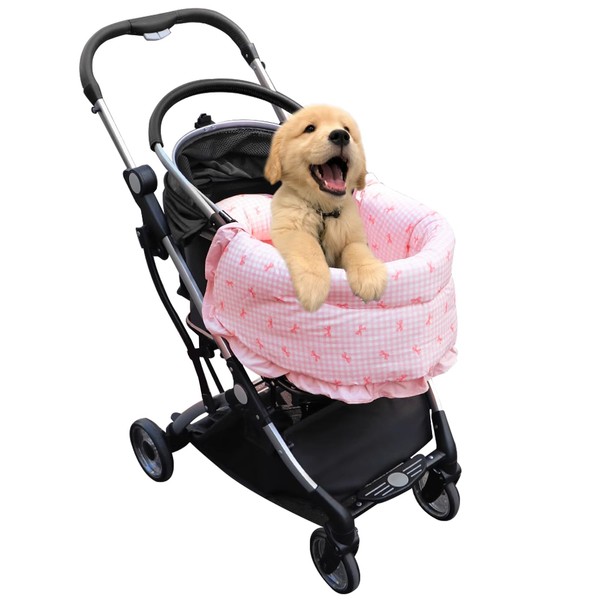 LUKHMELF Pet Stroller Mat,Dog Stroller Pet Bed Mat,Pet Stroller Edge
