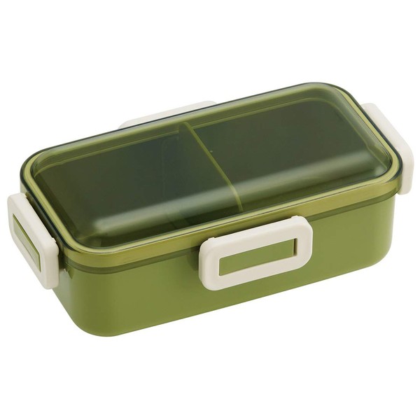 Skater PFLB6AG Ag+ Antibacterial Fluffy Lunch Box, 18.9 fl oz (530 ml), Retro French, Green, Made in Japan