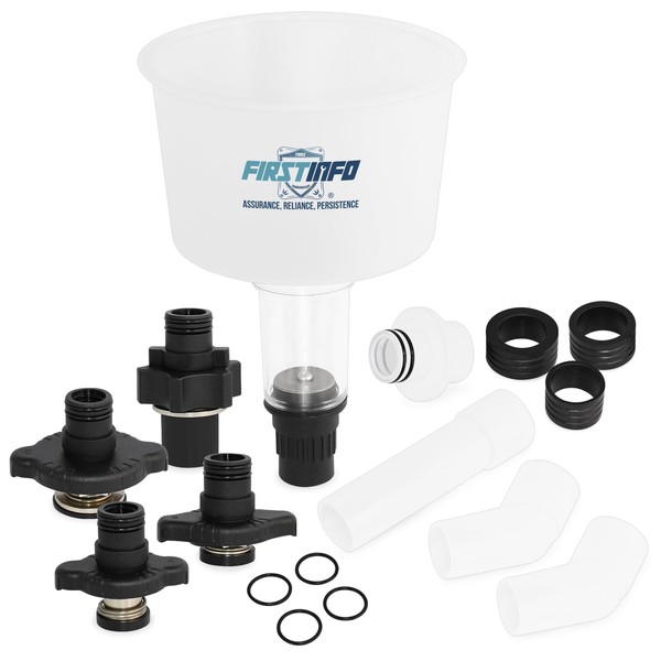 FIRSTINFO F35613 No-Spill Coolant Funnel Kit Coolant Refilling Funnel Set