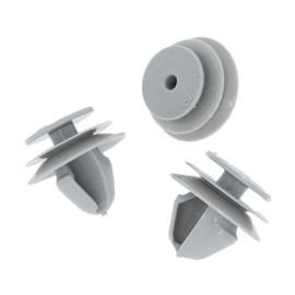 VVO Fasteners- Grey Plastic Front Wheel Arch Flare and Trim Moulding Clips for Nissan Qashqai, (Pack of 10)