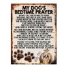 MY DOG'S BEDTIME PRAYER RETRO STYLE METAL TIN SIGN/PLAQUE (SHIH