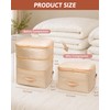 Ultra Space Saving Self Compression Organizers, 2 Pack Double Zipper