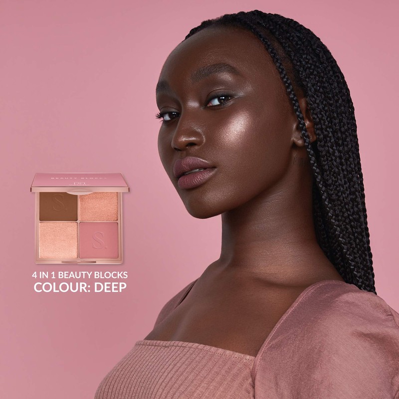 Beauty Blocks 4-in-1 Face Palette from Sculpted by Aimee (Deep)