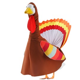 Turkey Porch Goose Outfits for 23 Inch Lawn Statue, Thanksgiving Costume for Plastic/Cement Statue, Fall Autumn Duck Sculpture Clothes for Yard Patio Party Decoration