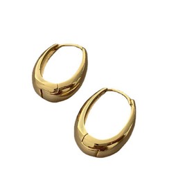 Chunky Gold Earrings for Women Gold Hoop Earrings Thick Teardrop Earrings Gold Statement Earrings Geometric Jewelry Gifts for Girls