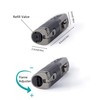 TOMOLO Cigar Lighter Triple Jet Flame Torch Lighter Refillable Butane