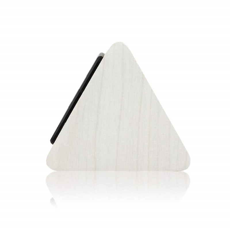 GEARONIC Digital Alarm Clock Wooden Alarm Clock Wood Modern Triangle