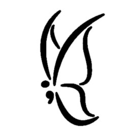Bumper Butterfly Semicolon Suicide Awareness Sticker Decal