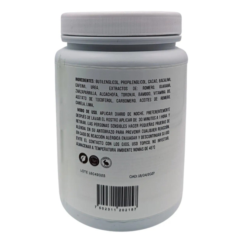 V-chmask Mascarilla Cacao Cafeina Urea Linea Profesional Tipo De Piel