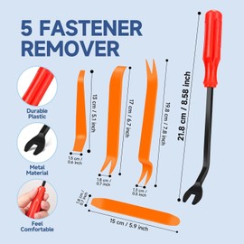 100Pcs Car Fixing Clips, 6 Types Car Plastic Mounting Set, Bumper Mounting Clips Kit, Door Trim Car Body Rivets Mounting Kit, Nylon Bumper Expansion Rivets