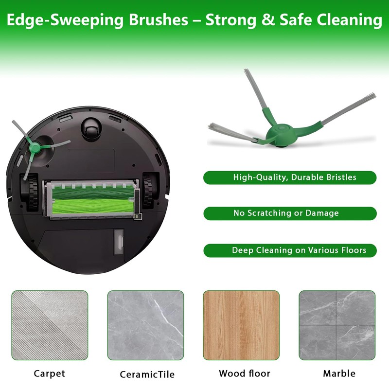 10 Pack Replacement Side Brushes Compatible with iRobot Roomba Max