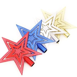 VALICLUD Christmas Tree Decoration Christmas Tree Topper Glitter Star Christmas Tree Topper Christmas Decorative Tree Star Ornament for Holiday Christmas Tree Decoration (Blue 20 cm)